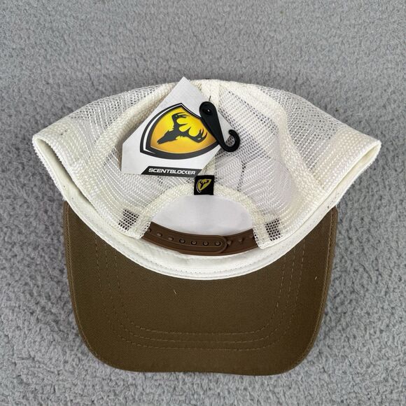 Scent Blocker Outdoors Hat Brown Snap Back Mesh Ball Cap Badge Logo NWT Hunting - Picture 4 of 11